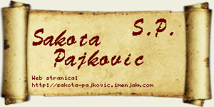 Šakota Pajković vizit kartica